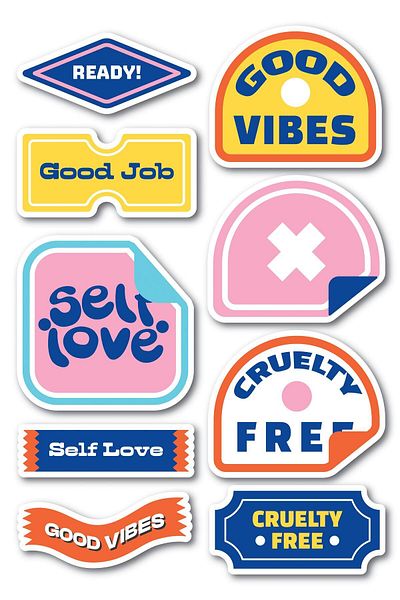 Postifull Motivational Themed Sticker Set - 9 Piece Sticker Set - Phone, Tablet, Notebook Laptop Compatible Sticker