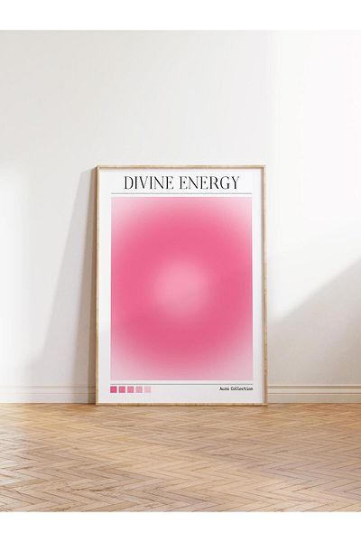 Postifull Aura Series NO:162 - Divine Energy Pink Angel Number Έγχρωμη αφίσα χωρίς πλαίσιο