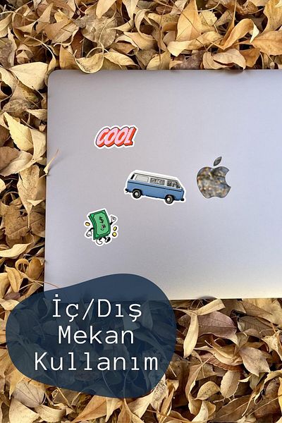 Postifull Large Size 17 Pieces Waterproof Colorful Sticker Set - Laptop, Phone, Suitcase Compatible