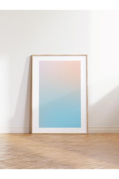 Postifull Aura Series NO:116 - Blue and Sai Aura, Angel Number, Έγχρωμη αφίσα χωρίς πλαίσιο