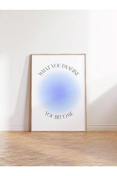 Postifull Aura Series NO:98 - Έγχρωμη αφίσα χωρίς πλαίσιο, "Τι θυμάστε, γίνετε" Αριθμός αγγέλου