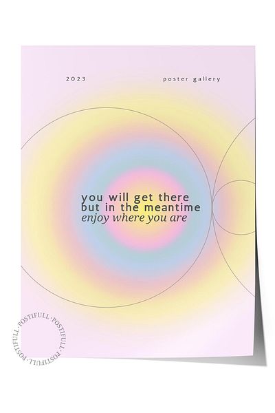Postifull Aura Series NO:212 - Έγχρωμη αφίσα χωρίς πλαίσιο, "Δεν επιλέγω, αποτρέπω" - Αριθμός Αγγέλου