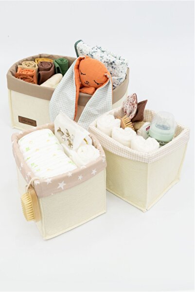 mordesign 3-Piece Drawer and Cabinet Laundry Organizer Set - Foldable Storage Box for Kids Room