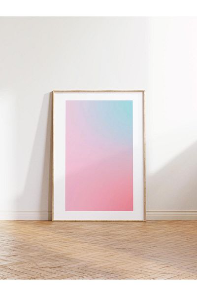 Postifull Aura Series NO:115 - Αφίσα χωρίς πλαίσιο με ροζ και μπλε αγγέλο