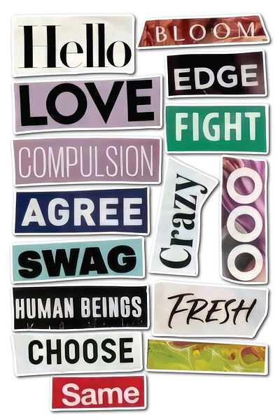 Postifull Motivational Themed Sticker Set - 13 Piece Sticker Set - Phone, Tablet, Notebook Laptop Compatible Sticker