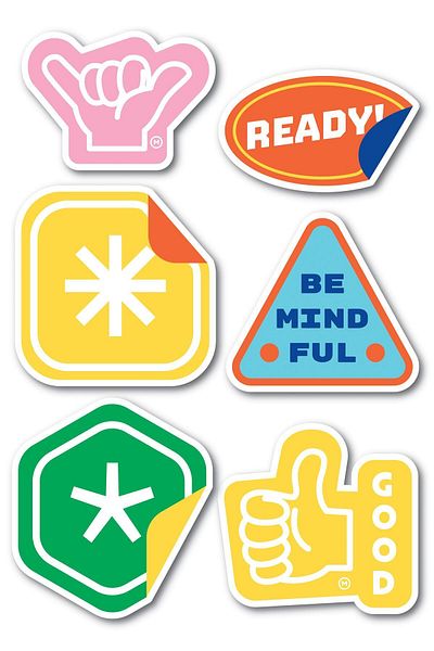 Postifull Motivational Themed Sticker Set - 7 Piece Sticker Set - Phone, Tablet, Notebook Laptop Compatible Stickers