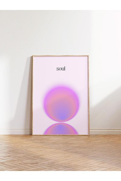 Postifull Σειρά Aura NO:153 - Αφίσα χωρίς πλαίσιο με χρώμα Soul Purple και Angel Number