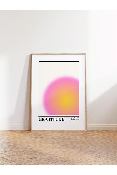 Postifull Aura Series NO:194 - Gratitude Pink Angel Number Έγχρωμη αφίσα χωρίς πλαίσιο