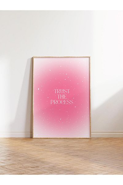 Postifull Σειρά Aura NO:203 - Trust The Process, Number of Angels, Έγχρωμη αφίσα χωρίς πλαίσιο
