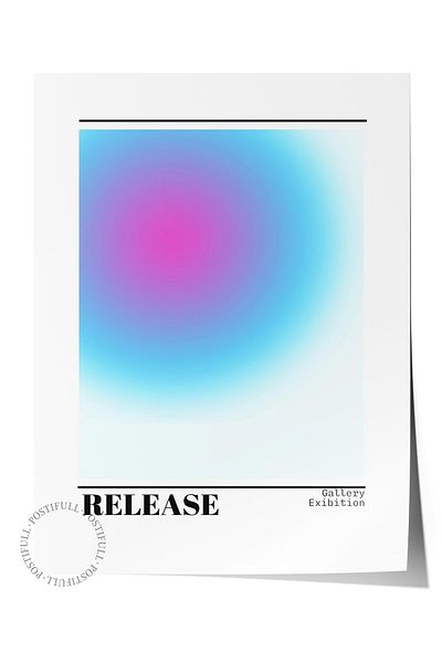 Postifull Aura Series NO:189 - Αφίσα χωρίς πλαίσιο σε μπλε χρώμα, με αριθμό αγγέλου