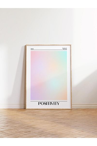 Postifull Aura Series NO:168 - Αριθμός Αιγίνης Θετικότητας Πολύχρωμη αφίσα χωρίς πλαίσιο