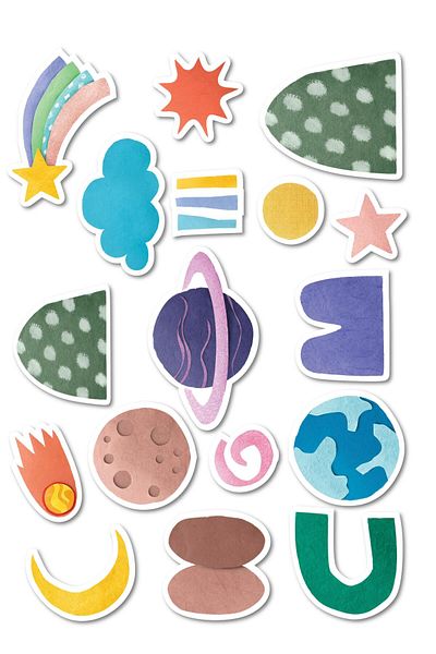 Postifull Colorful Boho Sticker Set, Large Size, 11 Pieces Waterproof, Sticker Set, Laptop, Phone, Suitcase