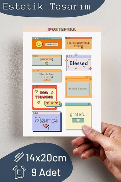 Postifull Motivational Themed Sticker Set - 10 Piece Sticker Set - Phone, Tablet, Notebook Laptop Compatible Stickers