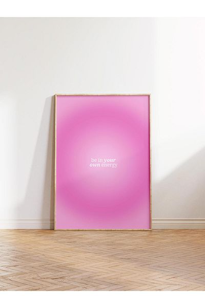 Postifull Aura Series NO:141 - Be in Your Own Energy Poster, Ροζ, Αριθμημένος Άγγελος, Έγχρωμη αφίσα χωρίς πλαίσιο