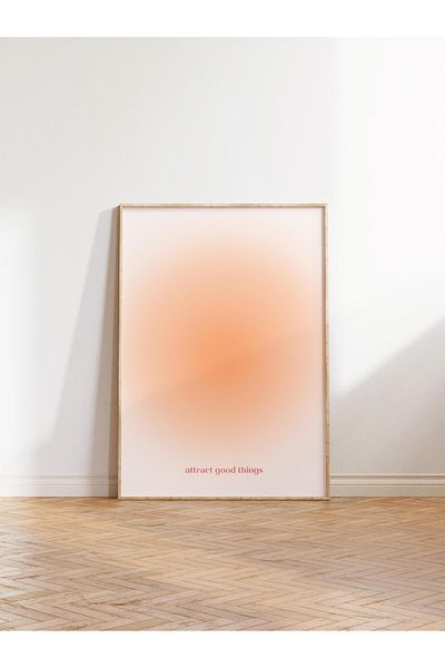 Postifull Aura Series NO:187 - Πορτοκαλί Αγγέλος Αριθμημένη έγχρωμη αφίσα χωρίς πλαίσιο