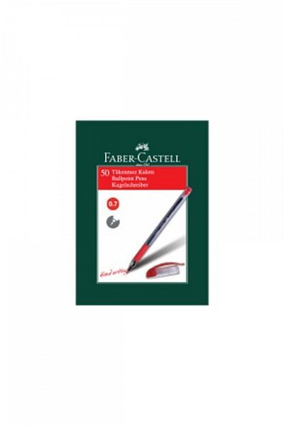 Faber Castell 1425 Needle Tip Ballpoint Pen Red Box of 50