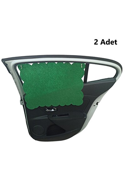 Next Craft Parasolar Auto Perdele Geam lateral Vehicul Scaun din spate Husa pentru alaptare Pâslă verde cu suport cu ventuză 2 buc