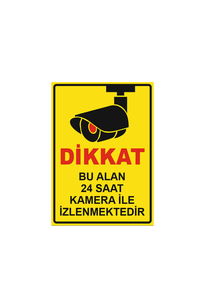 Bualan güvenlik kamerasıyla izlenmektedir levhası