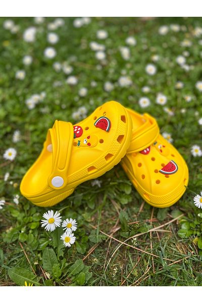 Butik Junisteps Yellow Non-Slip Slippers - Soft Sole