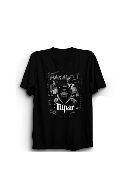 The Fame Tricou 100% bumbac imprimat Tupac, Defamation, 2Pac, Rap, Hiphop