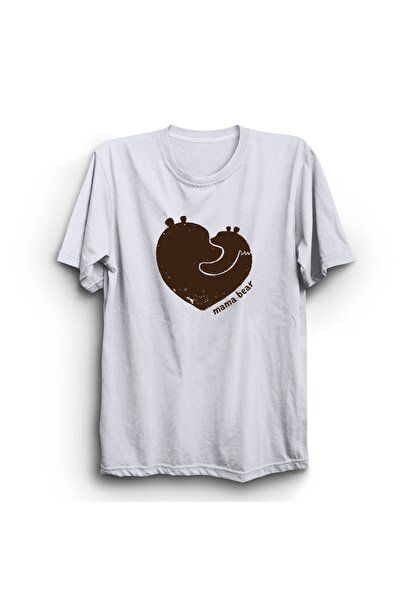 The Fame تي شيرت ماما بير، الأم، الطفل، الأم والطفل، عيد الأم 100% قطن