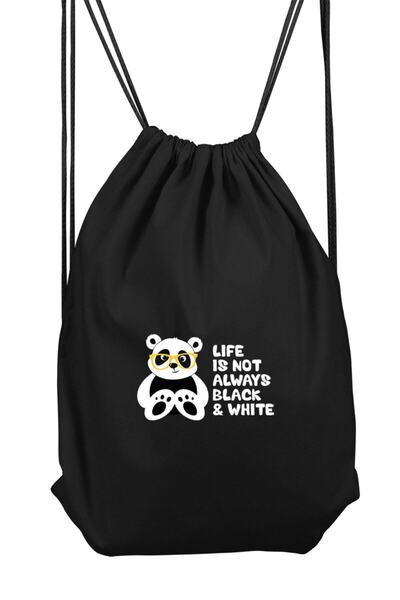 Fanze Rucsac sport cu model panda și ochelari - 36x50 cm zrn852