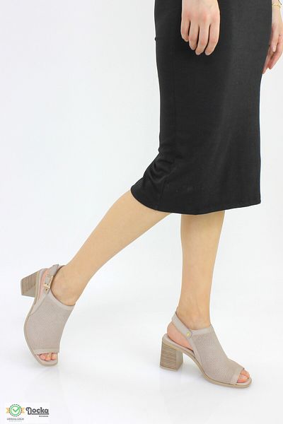 Mammamia Women's Summer Genuine Leather Classic Thick Heeled Shoes/Sandals M25/YS-BUFFY