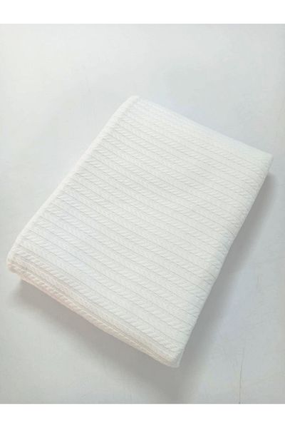 CAQQA Premium White Single Pique - 100% βαμβάκι, πλεκτό νήμα δαχτυλιδιού με σχέδια