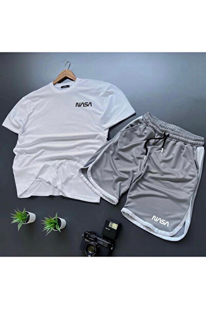 viperkombin Oversize kroj Majica i prugaste sportske kratke hlače, kombinacij...