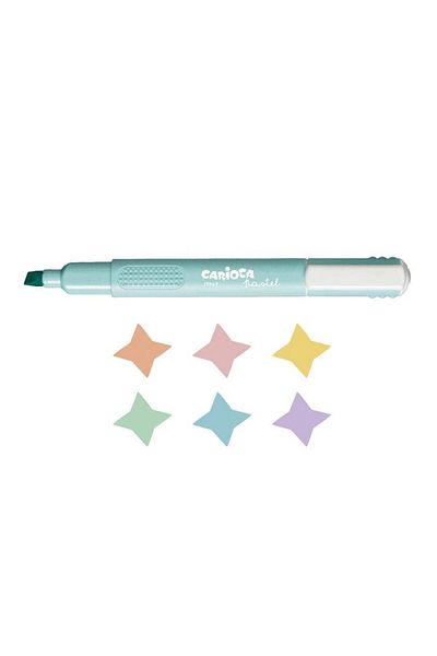 CARIOCA 16-Piece Mixed Color Pastel Highlighter Marker Stand
