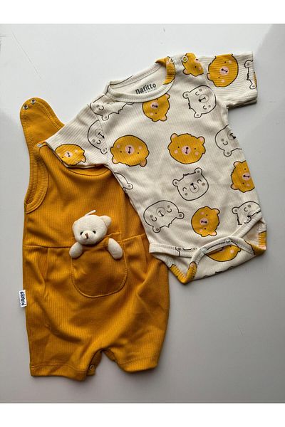 Bumbo All My Modam Short Sleeve Summer Jumpsuit with Teddy Bear