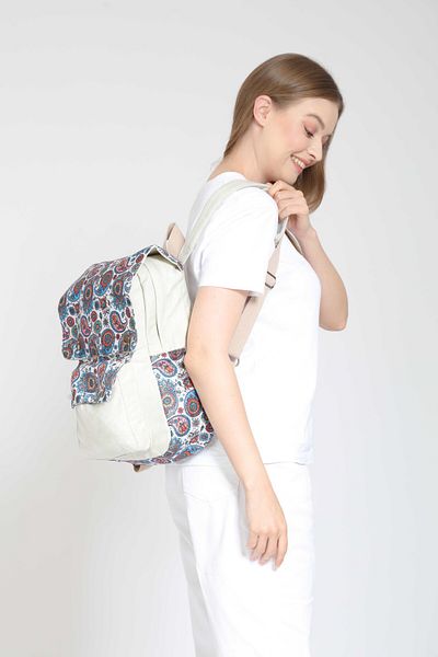 Street Bag Raven Ethnic - Καθημερινό σακίδιο πλάτης με μοτίβο Bohemian, Χρήση για ταξίδια και κάμπινγκ