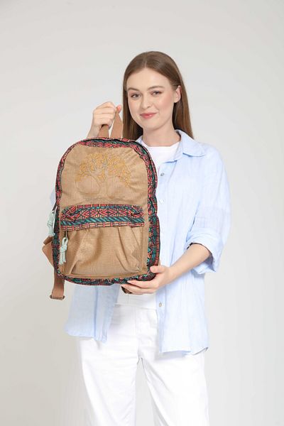 Street Bag Ethnic Αυθεντικό Κέντημα Σακίδιο πλάτης - Καθημερινή χρήση ταξιδιού