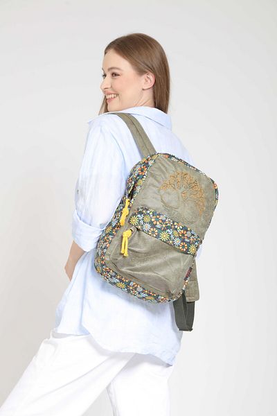 Street Bag Ethnic Αυθεντικό Κέντημα Σακίδιο πλάτης - Καθημερινή χρήση ταξιδιού