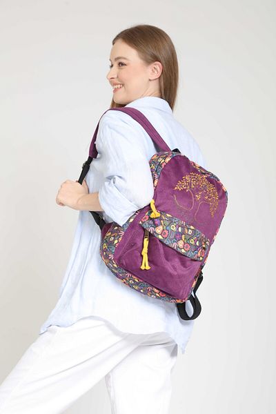 Street Bag Ethnic Αυθεντικό Κέντημα Σακίδιο πλάτης - Καθημερινή χρήση ταξιδιού