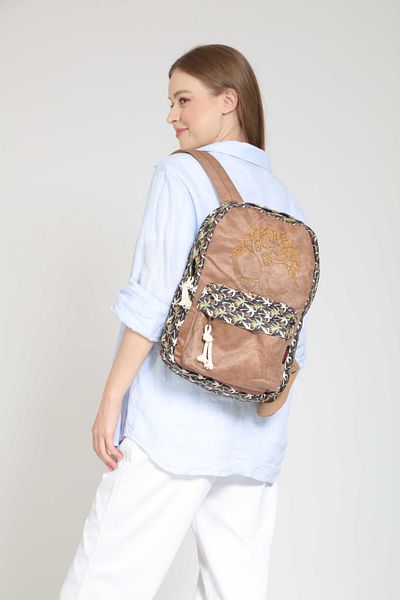Street Bag Ethnic Αυθεντικό Κέντημα Σακίδιο πλάτης - Καθημερινή χρήση ταξιδιού