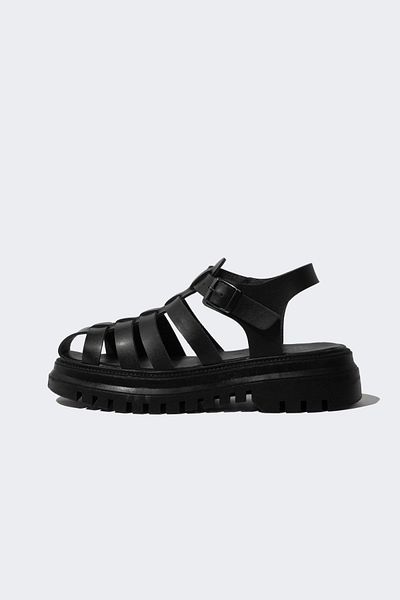 DeFacto Damen-Sandalen aus Kunstleder mit hohem Absatz C3725ax24sm