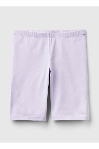 Benetton بنطال نسائي أرجواني ساق ضيقة 3MT1C901D