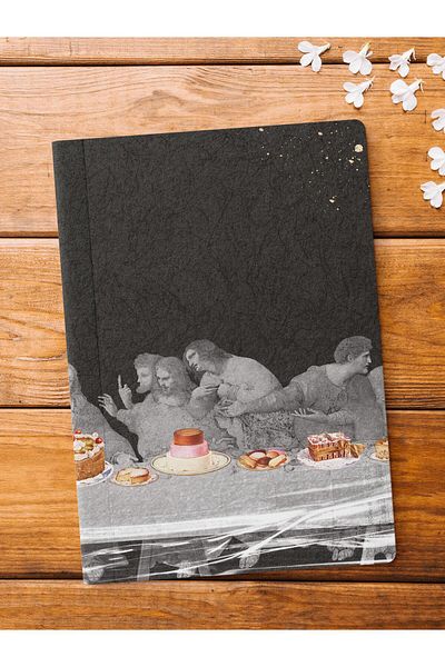 Postifull Caiet fără linii, Caiet cu tematică retro vintage, Blocnotes, Caiet vintage, 64 coli 14*21cm