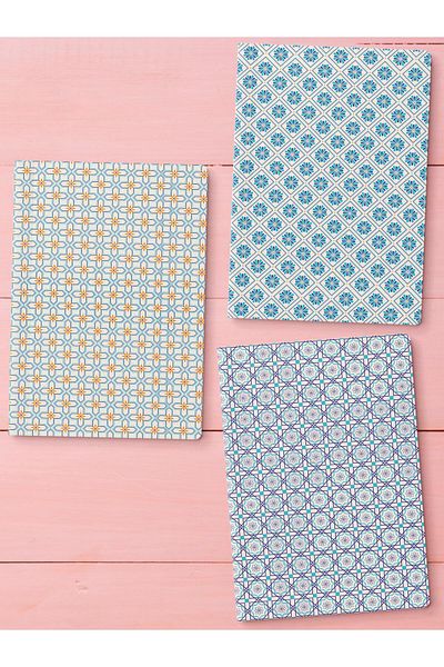 Postifull Unlined Notebook Set, 3 Notepads, Notebook Journal Set, Memory Book, 64 Pages Medium Size