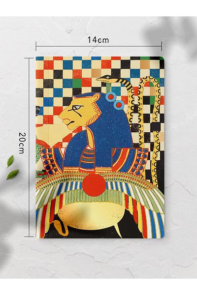 Postifull دفتر ملاحظات غير مبطن، دفتر ملاحظات عتيق ذو طابع ريترو، دفتر ملاحظات عتيق، 64 صفحة 14*21 سم