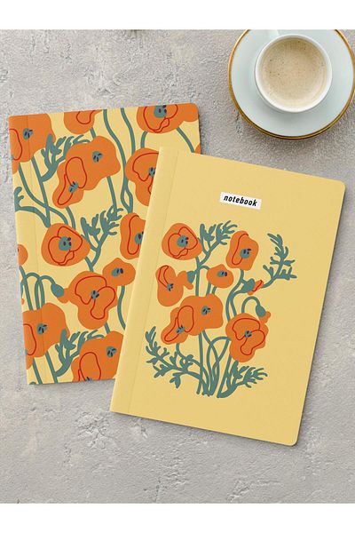 Postifull مجموعة دفتر ملاحظات غير مبطنة، 2 دفتر ملاحظات بنمط عتيق، دفتر ملاحظات، دفتر ملاحظات، 64 صفحة متوسطة الحجم
