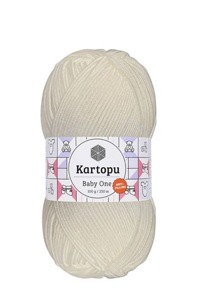 Kartopu Πλεκτό νήμα χειρός Ecru Colored Baby One Antipilling - 100 GR