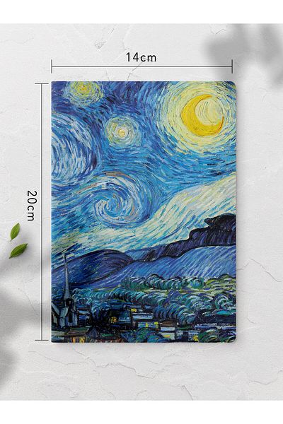 Postifull Caiet necăptușit, Caiet de artă modernă, Bloc de note tematice Van Gogh 64 de coli, 14*21cm