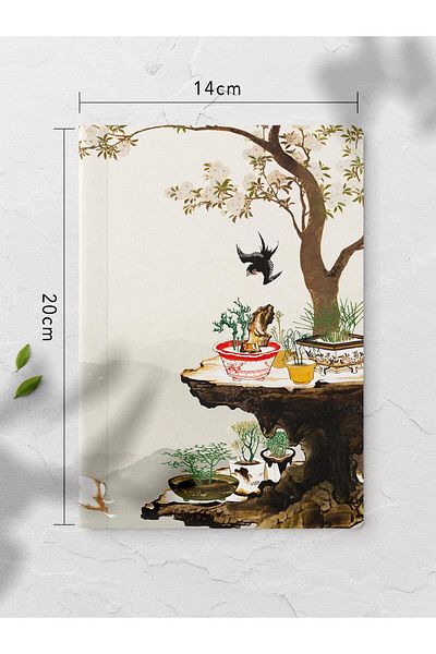 Postifull دفتر ملاحظات غير مبطن، دفتر ملاحظات عتيق ذو طابع ريترو، دفتر ملاحظات عتيق، 64 صفحة 14*21 سم