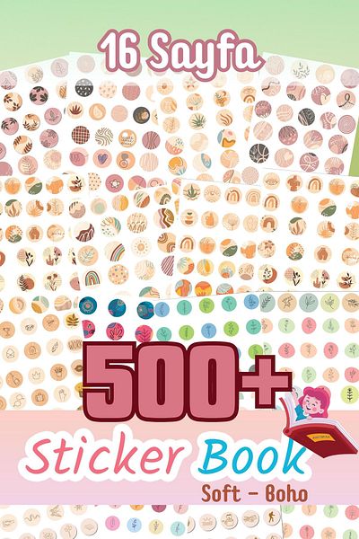 Postifull 500 ملصق لاصق، 16 صفحة كتاب لاصق، جدول أعمال، مجلة رصاصة، مذكرات، كمبيوتر محمول