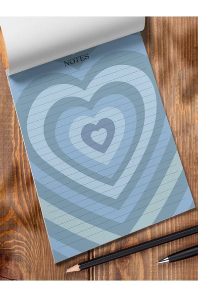 Postifull Notepad, Pastel Themed Notepad Notebook Set, 3 Memopad Notebooks - Striped, Checkered, Dotted Notebook