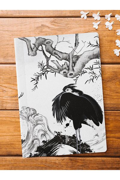 Postifull Caiet fără linii, Caiet cu tematică retro vintage, Blocnotes, Caiet vintage, 64 coli 14*21cm