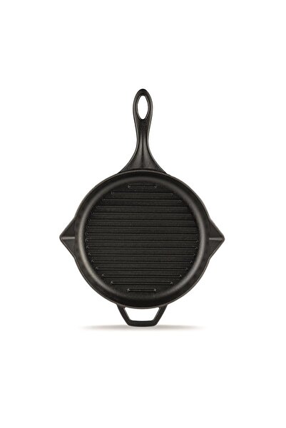 HOSSE 28 Yardımcı Kulplu Yuvarlak Grill Tava