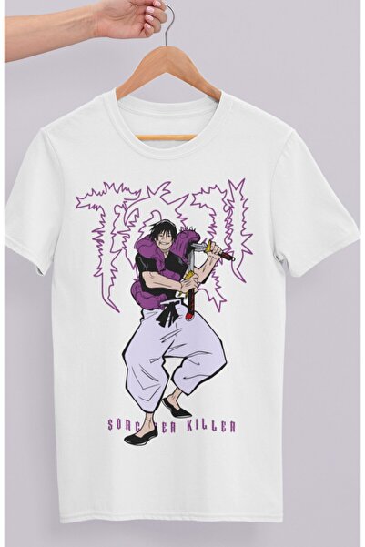 Fuddy Moda Oversize kroj Jujutsu Kaisen Toji Fushiguro Štampano T-shirt , uni...